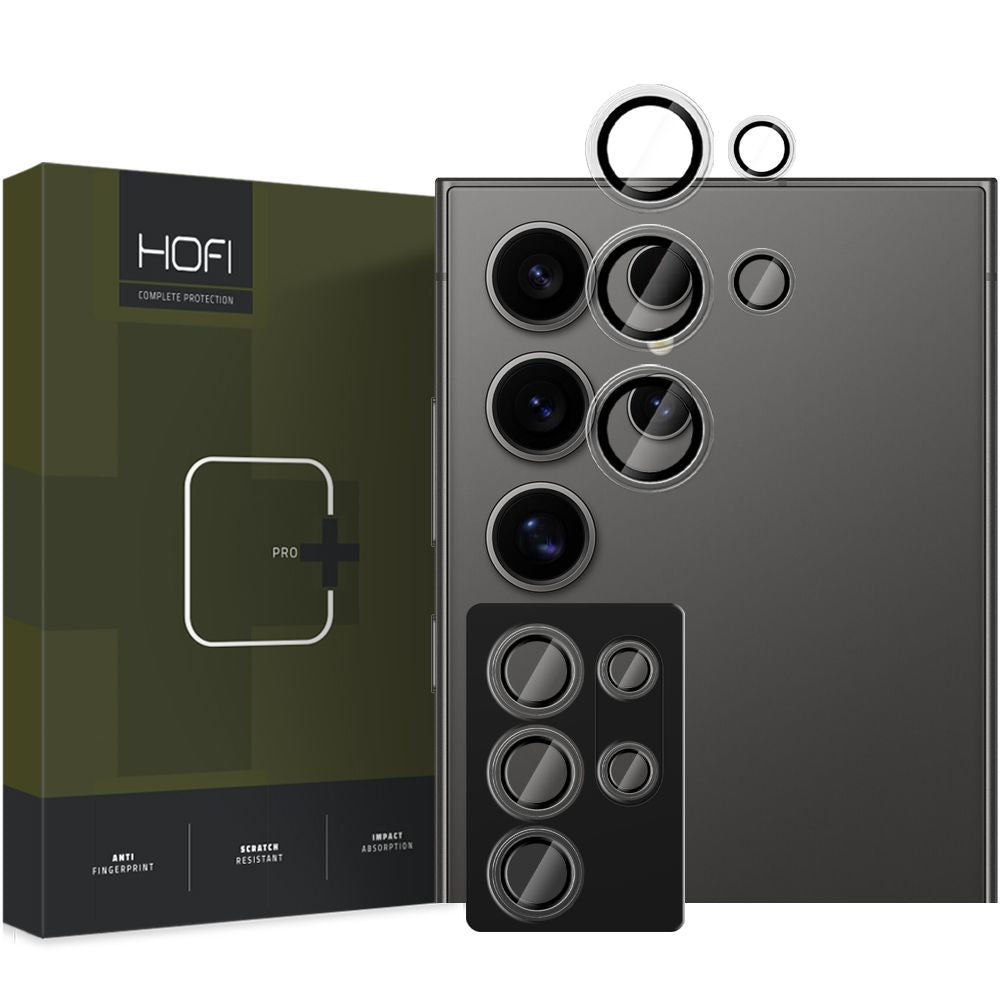 Folia ochronna na tylną kamerę HOFI CamRing PRO+ do Samsung Galaxy S25 Ultra S938, szkło hartowane, czarna