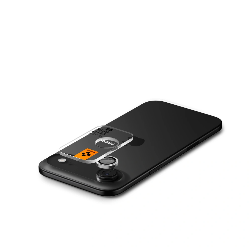 Folia ochronna na tylną kamerę Spigen GlastR EZ FIT Optik Pro dla Apple iPhone 17 Air, Hartowane szkło, Srebrna AGL10132