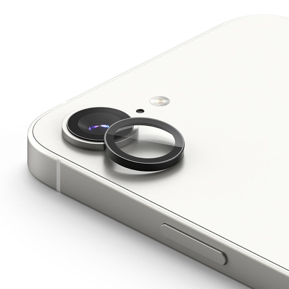 Folia ochronna na tylną kamerę Ringke dla Apple iPhone 17e / 16e, Hartowane szkło, Zestaw 2 sztuki, Czarna