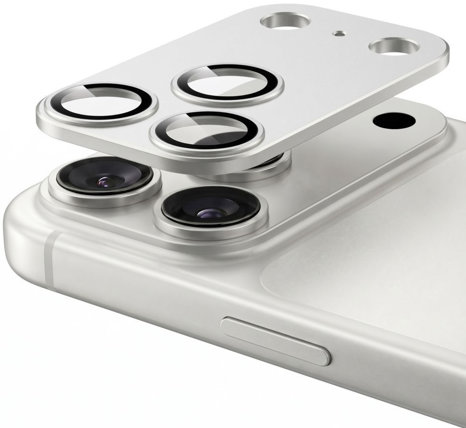 Folia ochronna na tylną kamerę Tech-Protect CamFull Fit+ do Apple iPhone 18 Pro, szkło hartowane, srebrne