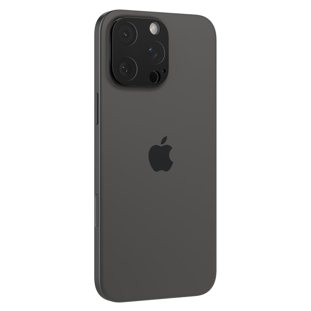 Spigen Optik Folia ochronna na tylny aparat dla Apple iPhone 15 Pro Max / 15 Pro, szkło ochronne, pełne klejenie, zestaw 2 sztuk, czarny AGL05273