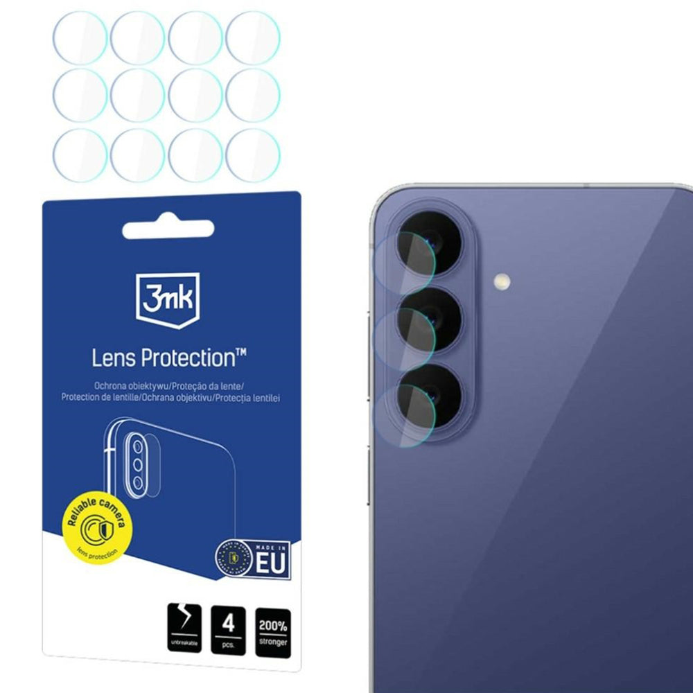 Folia ochronna na aparat tylny 3MK Protection do Samsung Galaxy S26 FE S741, szkło hartowane, zestaw 4 szt., przezroczysta
