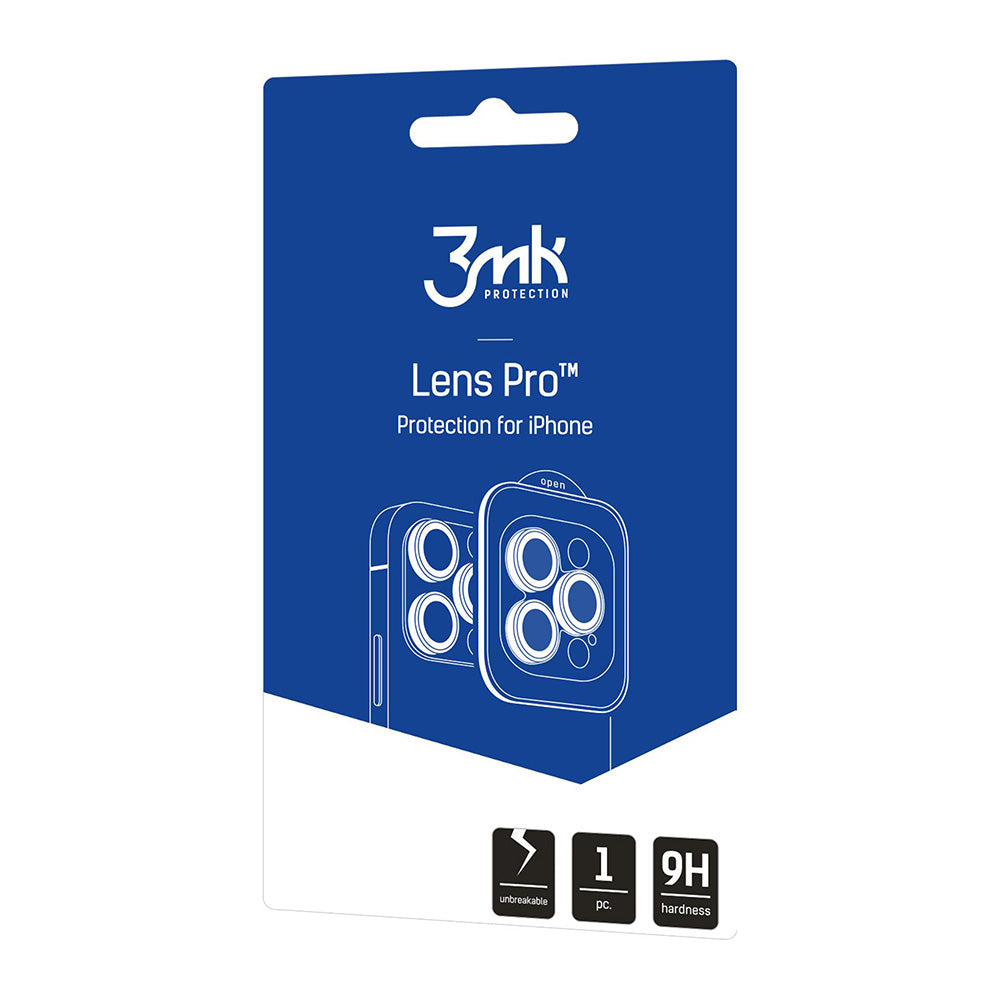 Folia ochronna na tylną kamerę 3MK Protection Pro dla Apple iPhone 17 Pro Max / 17 Pro, Hartowane szkło, Beżowa