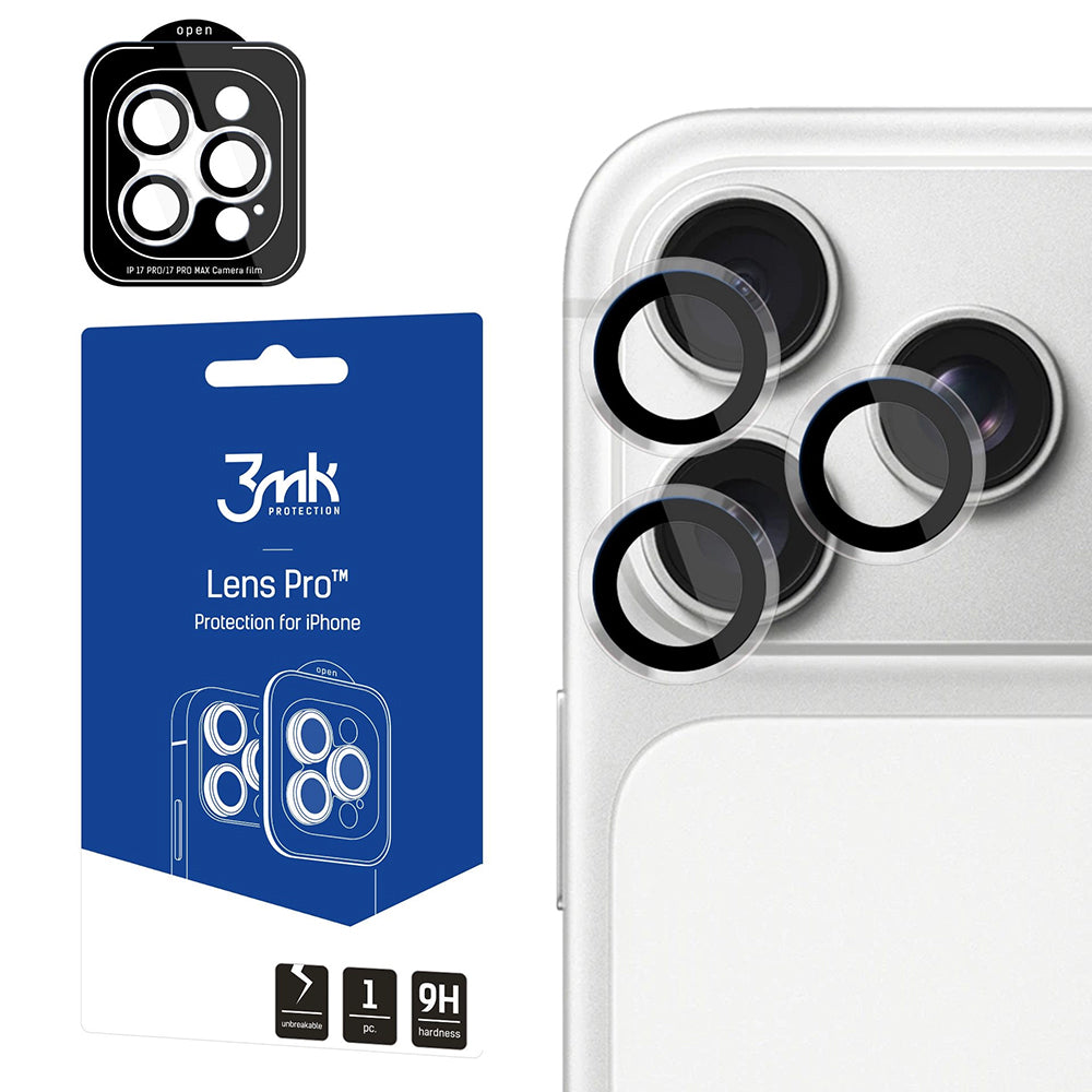 Folia ochronna na tylną kamerę 3MK Protection Pro do Apple iPhone 18 Pro / 18 Pro Max, szkło hartowane, przezroczysta