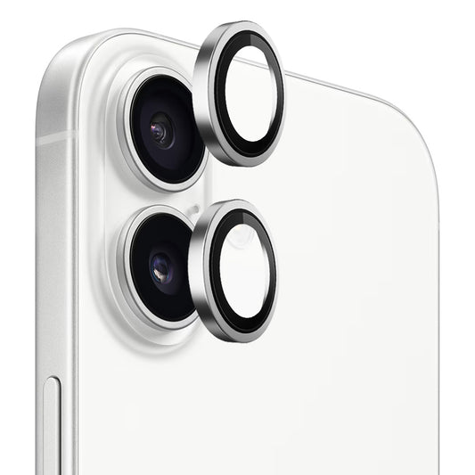 Folia ochronna Blueo Metal Frame na tylną kamerę do Apple iPhone 17, Hartowane szkło, Srebrna