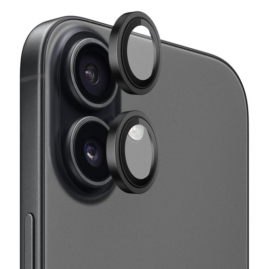 Folia ochronna Blueo Metal Frame na tylną kamerę do Apple iPhone 17, Hartowane szkło, Czarna