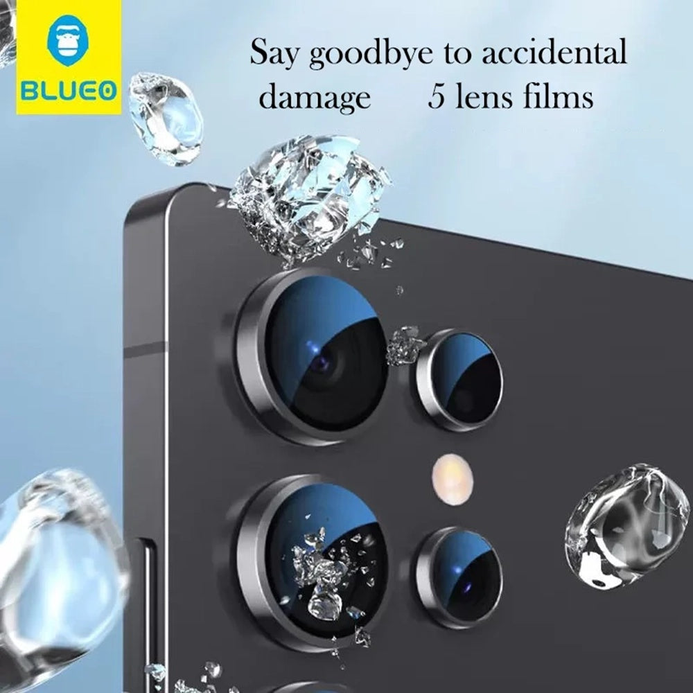 Folia ochronna na tylną kamerę Blueo do Samsung Galaxy Z Fold8 Ultra F976 / Z Fold7 F966, szkło hartowane, czarne