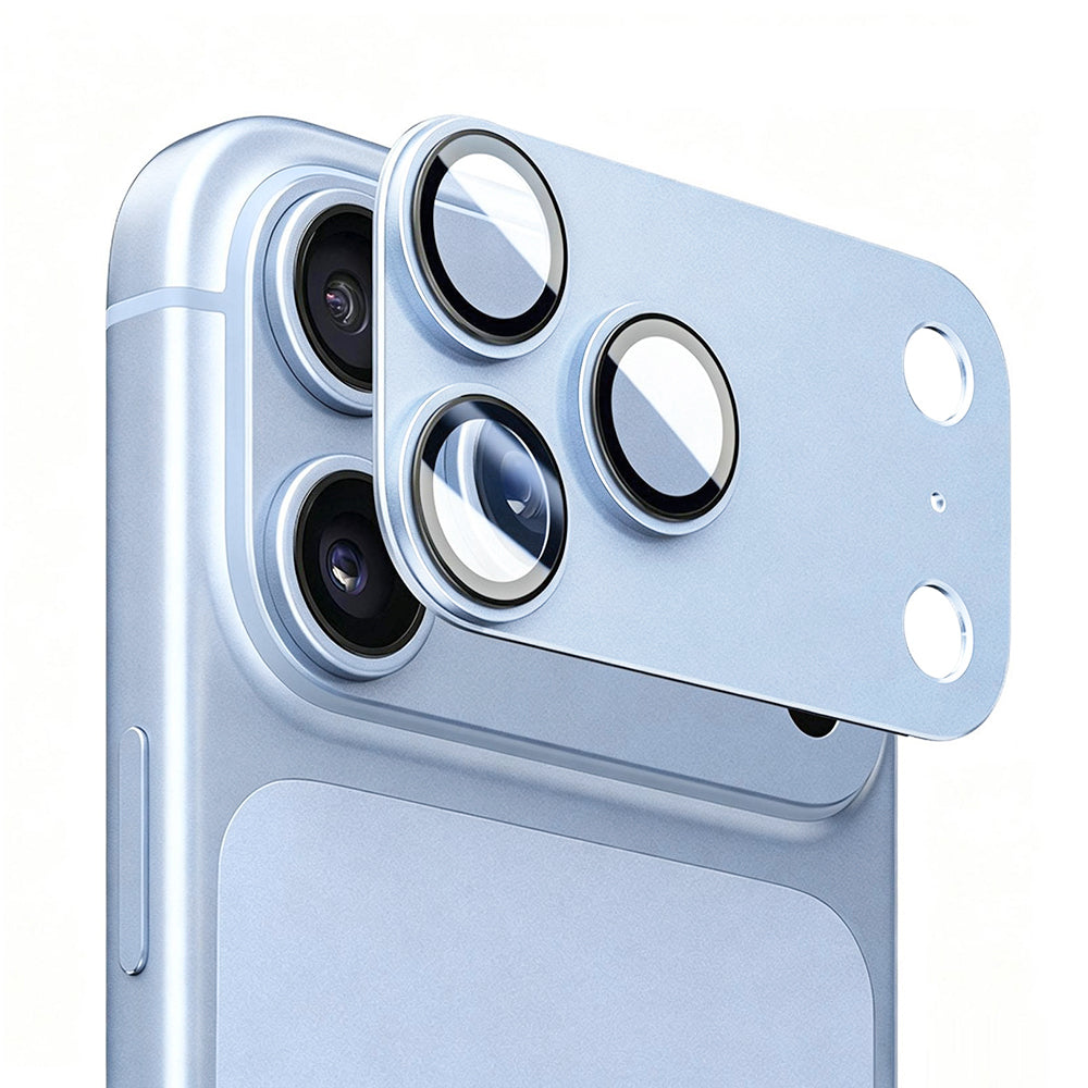 Folia ochronna na tylną kamerę Lito Crown Halo AR + AF do Apple iPhone 18 Pro, szkło hartowane, niebieskie