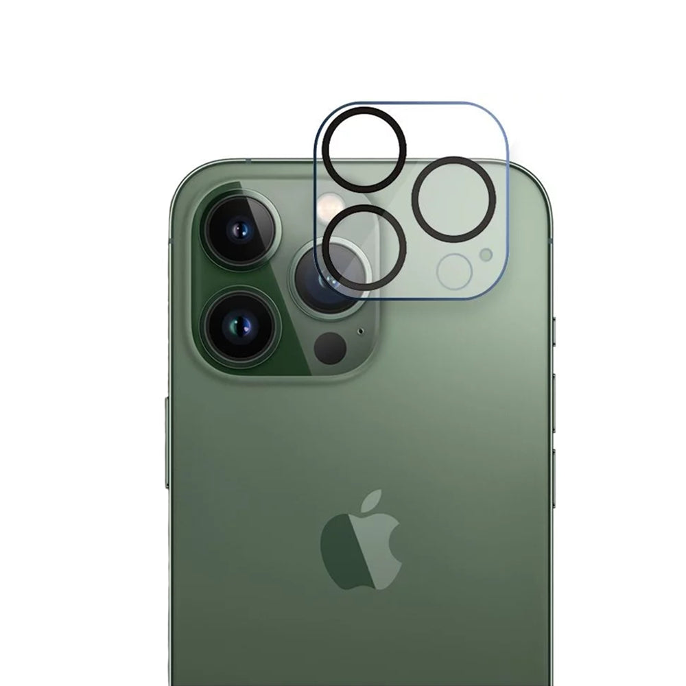Lito S+ Rear Camera Protective Film for Apple iPhone 14 Pro Max / 14 Pro, Tempered Glass, Black