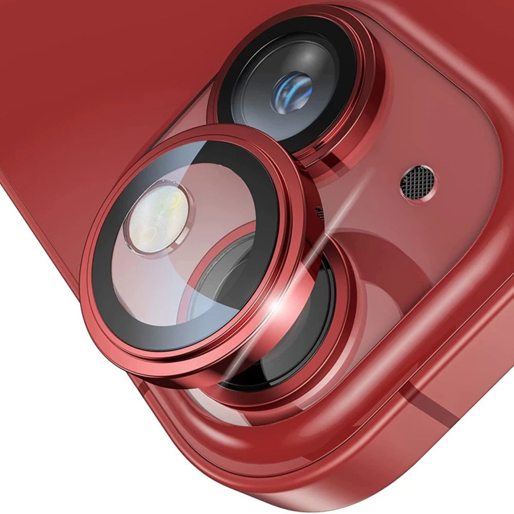 Folia ochronna na tylną kamerę Lito S+ do Apple iPhone 14, szkło hartowane, czerwone
