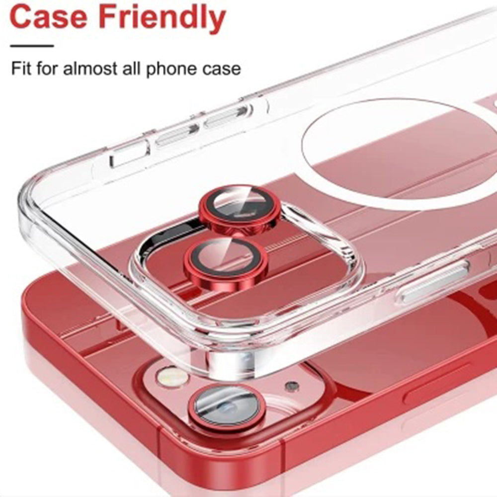 Folia ochronna na tylną kamerę Lito S+ do Apple iPhone 14, szkło hartowane, czerwone