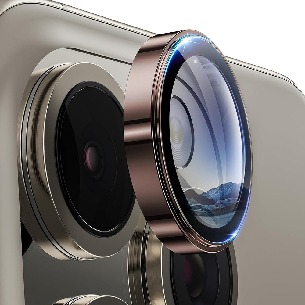 Folia ochronna na tylną kamerę Lito S+ do Apple iPhone 16 Pro Max / 16 Pro, szkło hartowane, brązowa