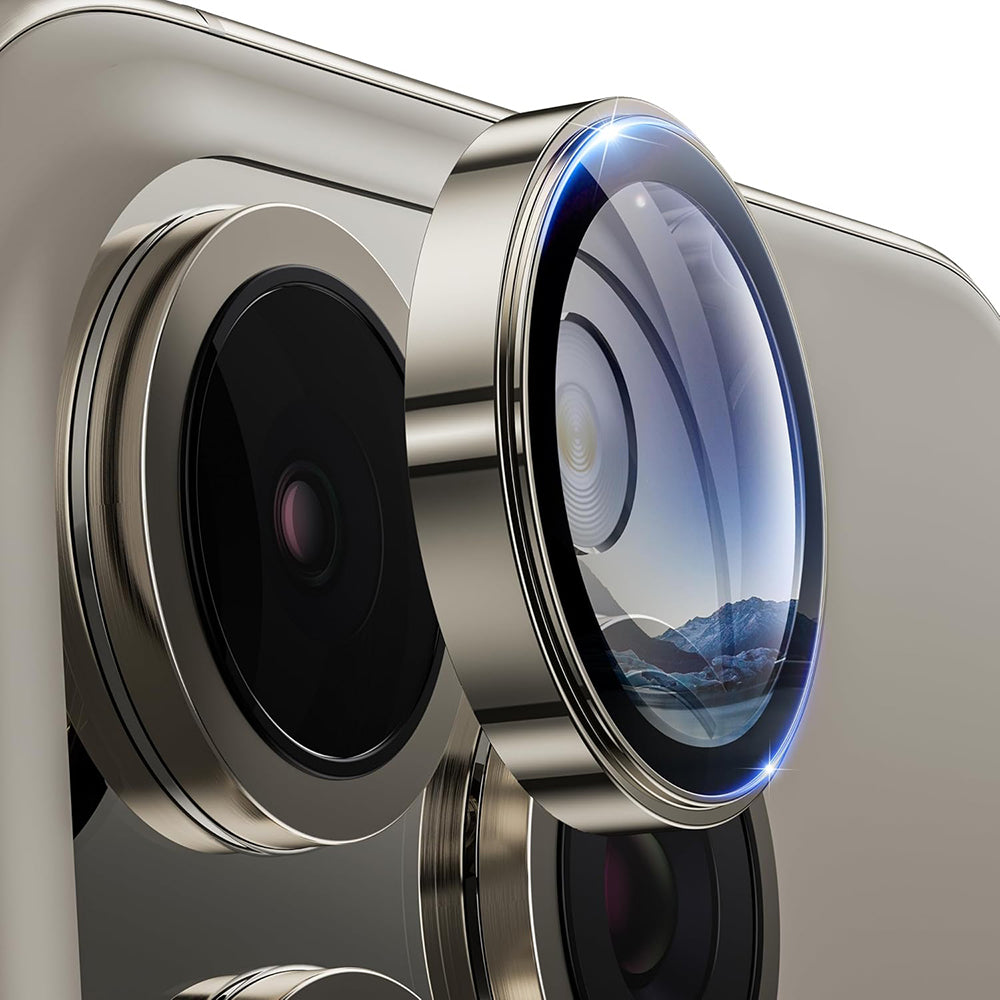 Folia ochronna na tylną kamerę Lito S+ do Apple iPhone 16 Pro Max / 16 Pro, szkło hartowane, szary metaliczny