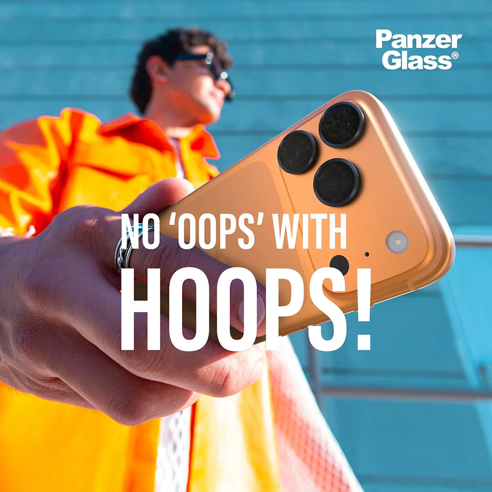 Folia ochronna na tylną kamerę PanzerGlass Hoops dla Apple iPhone 17 Pro, Hartowane szkło, Przezroczysta