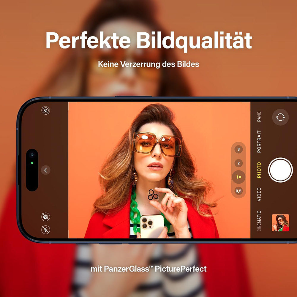 Folia ochronna na tylną kamerę PanzerGlass PicturePerfect dla Apple iPhone 16 Pro Max / 16 Pro, Hartowane szkło, Przezroczysta