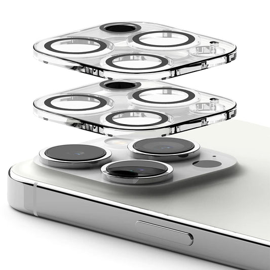 Folia ochronna na tylną kamerę Ringke dla Apple iPhone 15 Pro Max, Hartowane szkło, Zestaw 2 sztuki, Przezroczysta
