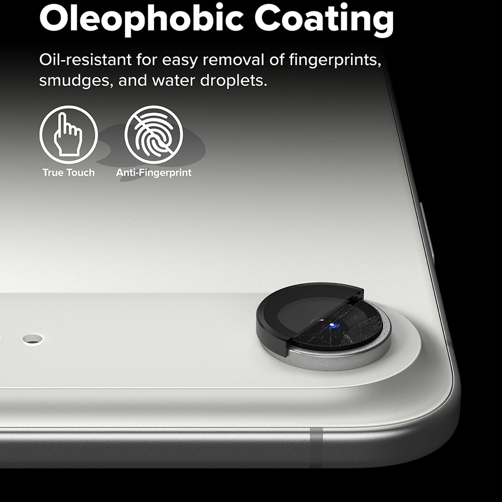 Folia ochronna Ringke na tylną kamerę do Apple iPhone 17 Air, Hartowane szkło, Czarna