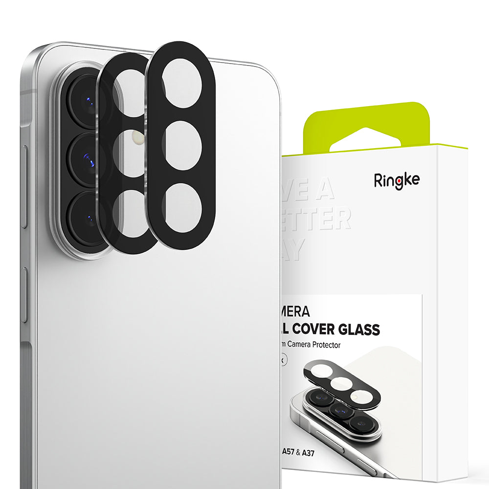 Ringke Rear Camera Protection Film for Samsung Galaxy A57 5G / A37 5G, Tempered Glass, Set of 2 Pieces, Transparent
