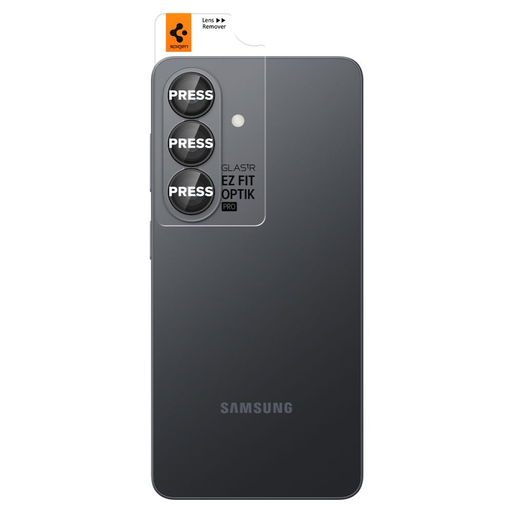 Folia ochronna na tylną kamerę Spigen GlastR EZ FIT Optik Pro HD dla Samsung Galaxy S26 Plus S947, Hartowane szkło, Zestaw 2 sztuki, Czarna