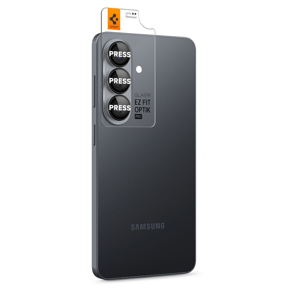 Folia ochronna na tylną kamerę Spigen GlastR EZ FIT Optik Pro HD dla Samsung Galaxy S26 Plus S947, Hartowane szkło, Zestaw 2 sztuki, Czarna