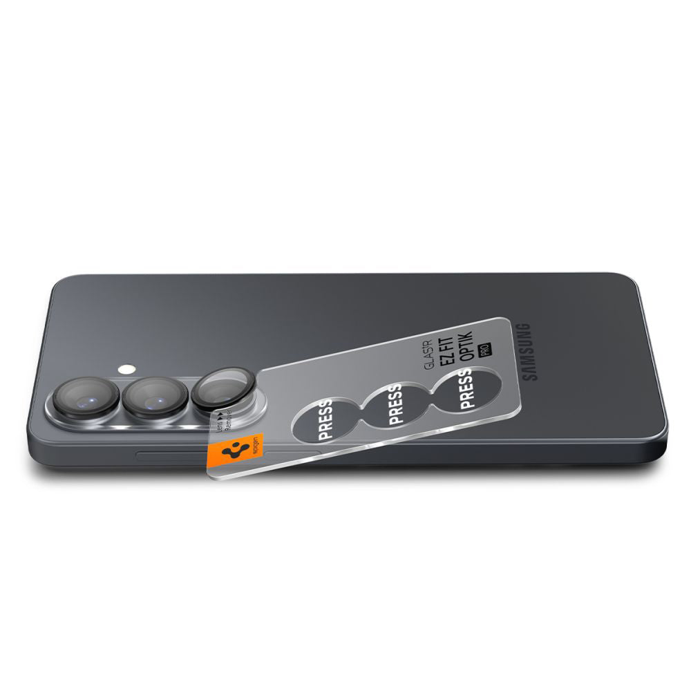 Folia ochronna na tylną kamerę Spigen GlastR EZ FIT Optik Pro HD dla Samsung Galaxy S26 Plus S947, Hartowane szkło, Zestaw 2 sztuki, Czarna