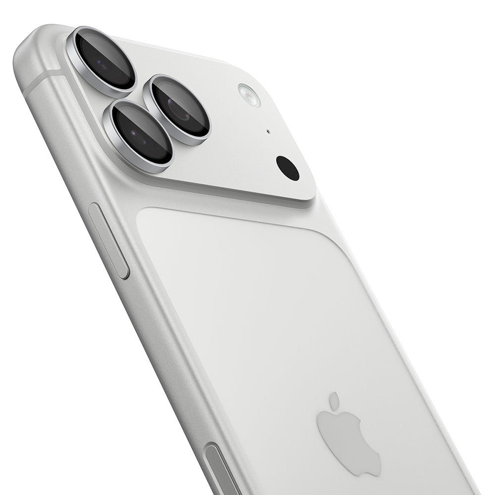 Folia ochronna na tylną kamerę Spigen GlastR EZ FIT Optik Pro do Apple iPhone 18 Pro / 18 Pro Max, szkło hartowane, zestaw 2 sztuki, srebrna
