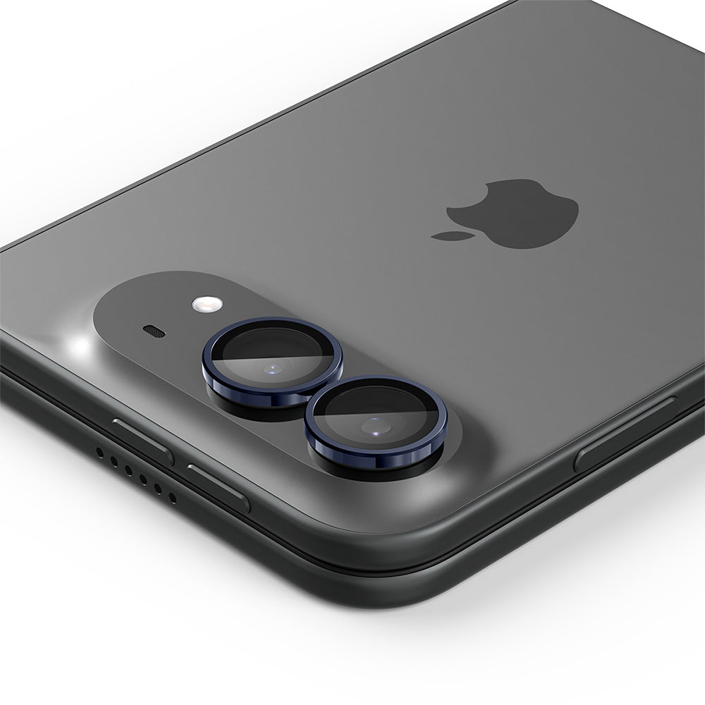 Folia ochronna na tylną kamerę Spigen GlastR EZ FIT Optik Pro do Apple iPhone Duo, szkło hartowane, zestaw 2 sztuki, granatowy AGL12011