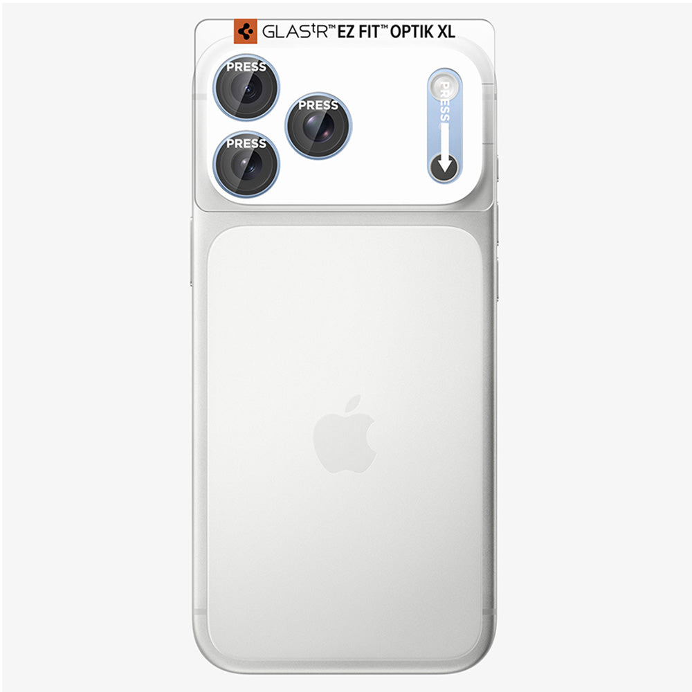 Folia ochronna na tylną kamerę Spigen GlastR EZ FIT Optik Pro XL do Apple iPhone 18 Pro Max, szkło hartowane, niebieska AGL12041