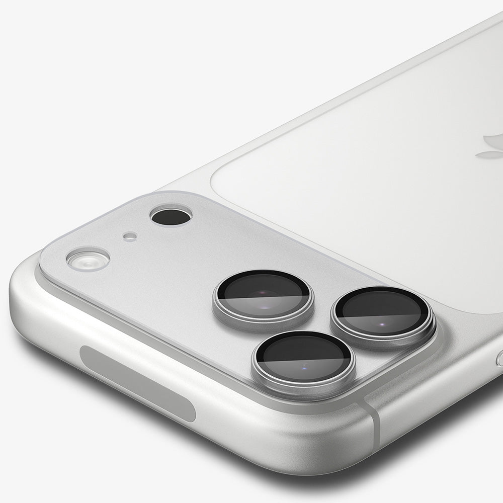 Folia ochronna na tylną kamerę Spigen GlastR EZ FIT Optik Pro XL do Apple iPhone 18 Pro, szkło hartowane, srebrna AGL12038