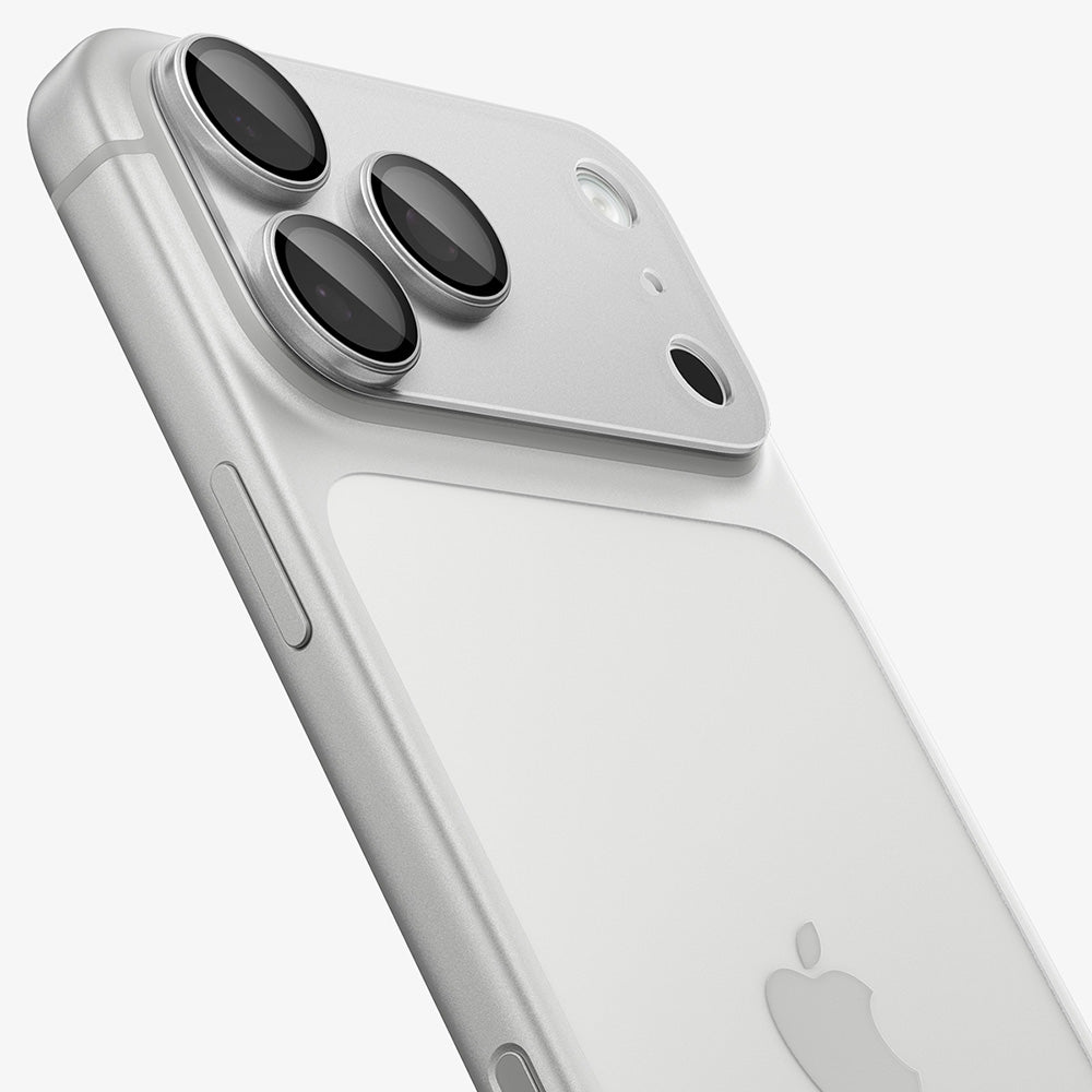 Folia ochronna na tylną kamerę Spigen GlastR EZ FIT Optik Pro XL do Apple iPhone 18 Pro, szkło hartowane, srebrna AGL12038