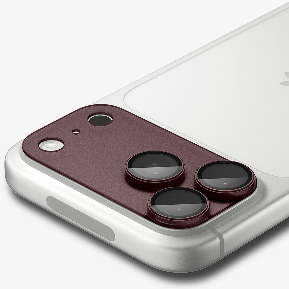 Folia ochronna na tylną kamerę Spigen GlastR EZ FIT Optik Pro XL do Apple iPhone 18 Pro, szkło hartowane, bordowa AGL12036