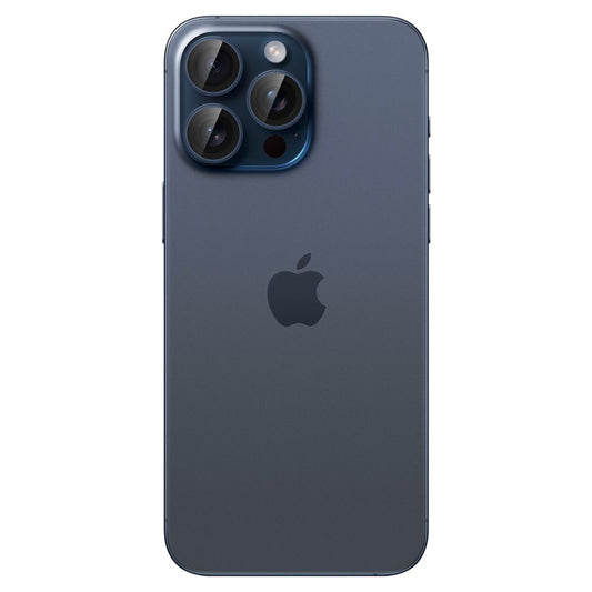 Folia ochronna na tylną kamerę Spigen GlastR EZ FIT Optik Pro dla Apple iPhone 16 Pro Max / 16 Pro, Hartowane szkło, Zestaw 2 sztuki, Niebieska
