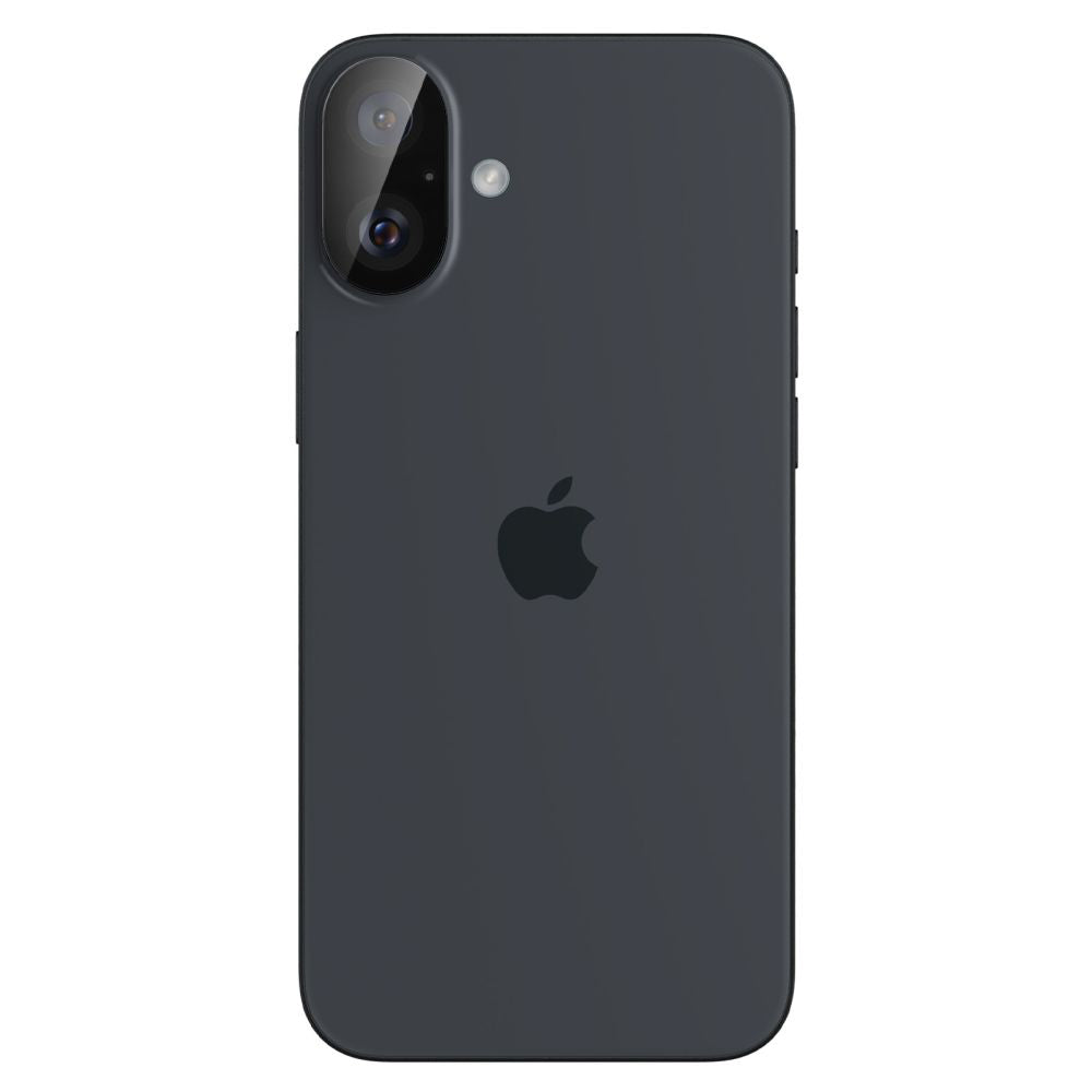 Folia ochronna na tylną kamerę Spigen GlastR Optik dla Apple iPhone 16 Plus / 16, Hartowane szkło, Zestaw 2 sztuki, Czarna AGL07922