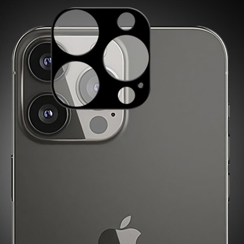 Folia ochronna na tylną kamerę Techsuit do Apple iPhone 13 Pro Max / 13 Pro, szkło hartowane, czarna