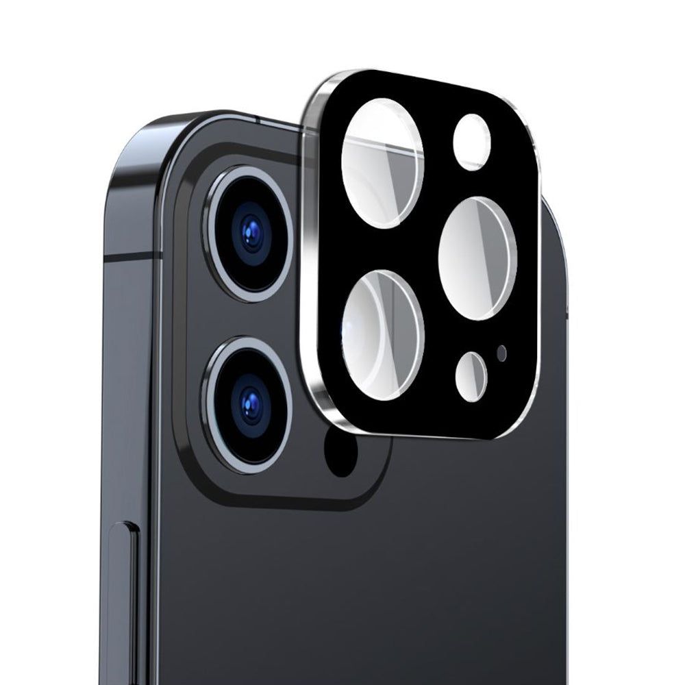 Folia ochronna na tylną kamerę Techsuit do Apple iPhone 15 Pro Max / 15 Pro, szkło hartowane, czarna