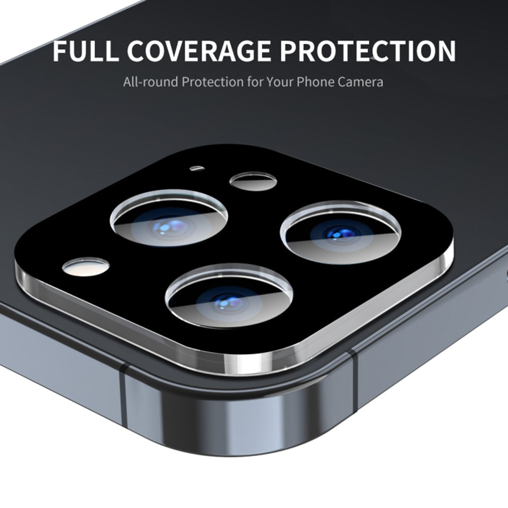 Folia ochronna na tylną kamerę Techsuit do Apple iPhone 15 Pro Max / 15 Pro, szkło hartowane, czarna