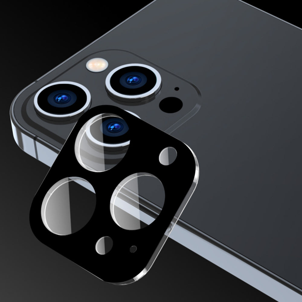 Folia ochronna na tylną kamerę Techsuit do Apple iPhone 15 Pro Max / 15 Pro, szkło hartowane, czarna