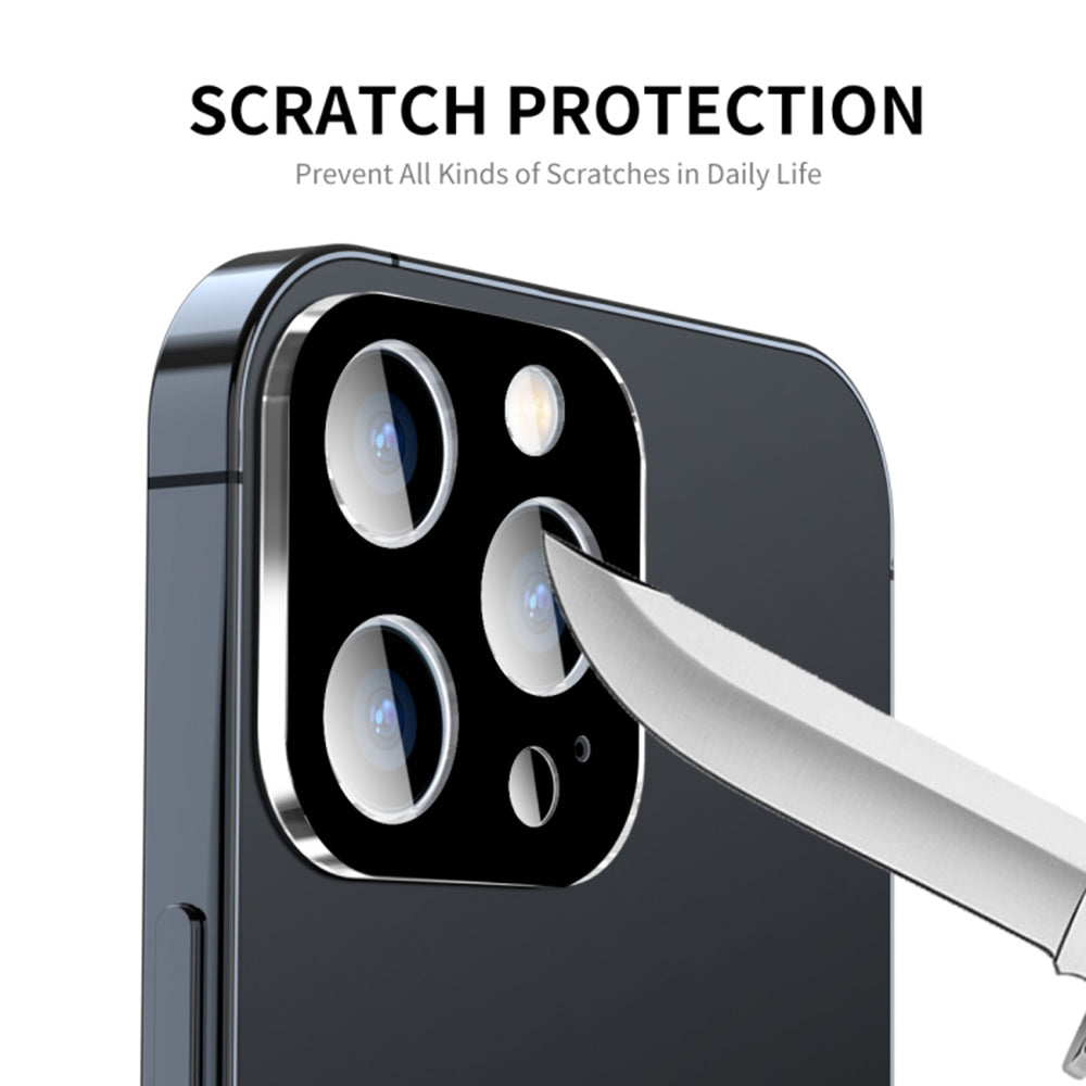 Folia ochronna na tylną kamerę Techsuit do Apple iPhone 15 Pro Max / 15 Pro, szkło hartowane, czarna