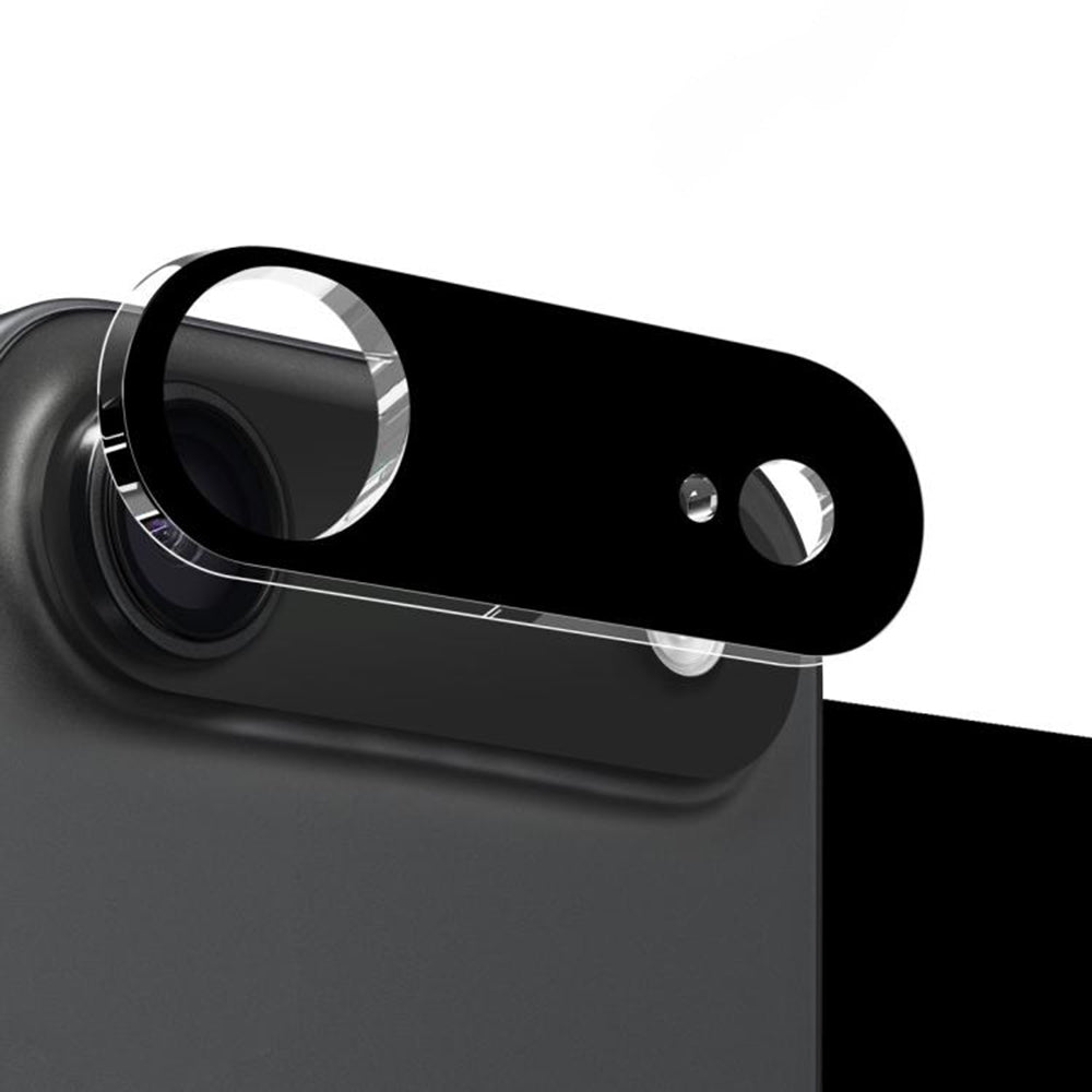 Folia ochronna Techsuit na tylną kamerę do Apple iPhone 17 Air, Hartowane szkło, Czarna