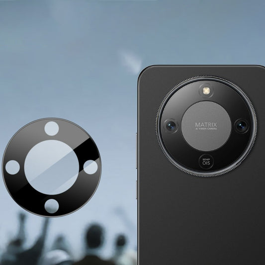 Folia ochronna na tylną kamerę Techsuit dla Honor Magic8 Lite, Hartowane szkło, Czarne