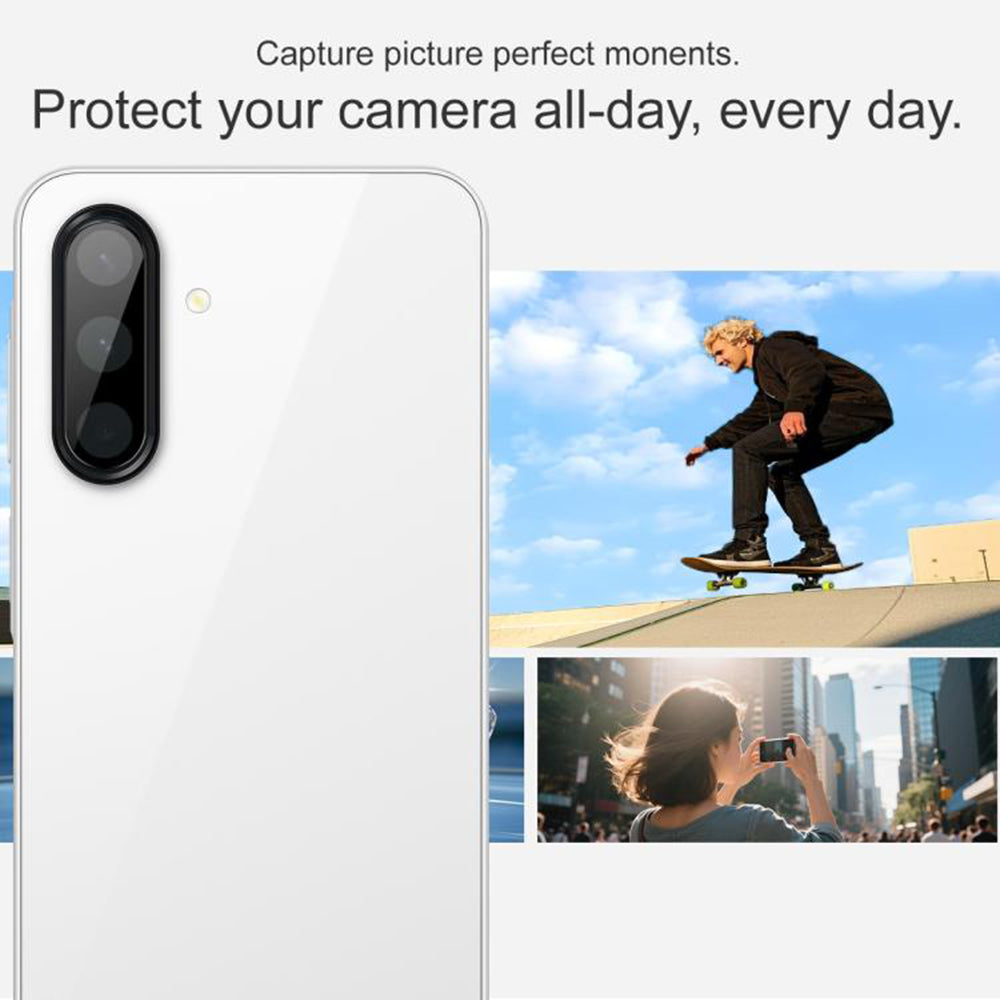 Folia ochronna na tylną kamerę Techsuit do Samsung Galaxy A17 4G / A17 5G, szkło hartowane, czarna