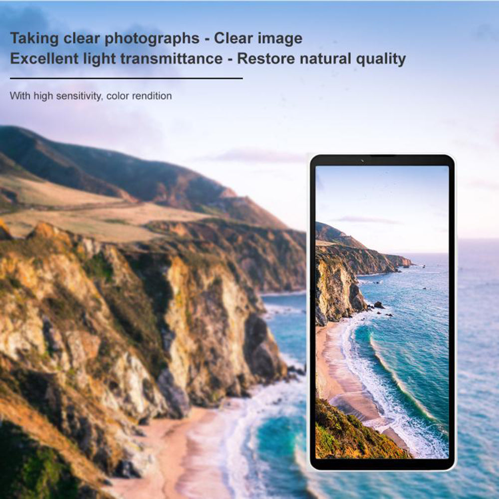 Folia ochronna na tylną kamerę Techsuit do Sony Xperia 10 VII, szkło hartowane, czarne