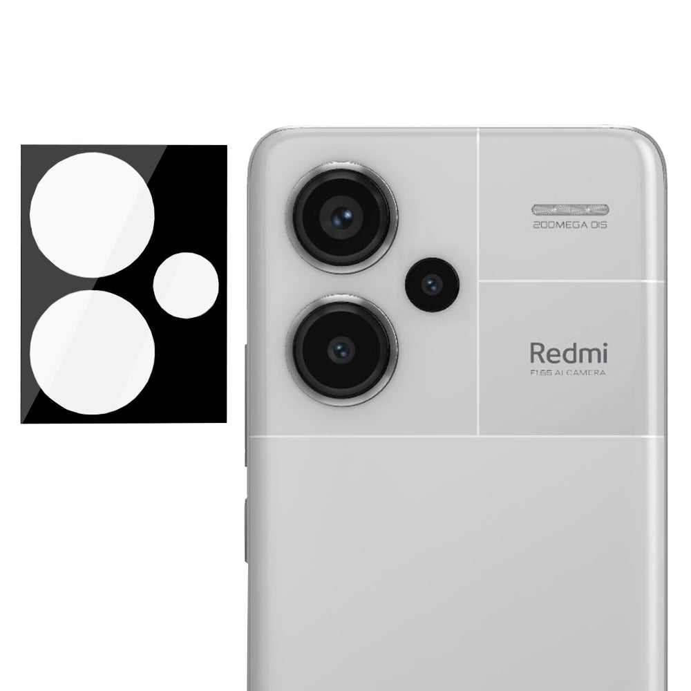 Folia ochronna na tylną kamerę Techsuit do Xiaomi Redmi Note 13 Pro+, szkło hartowane, czarna