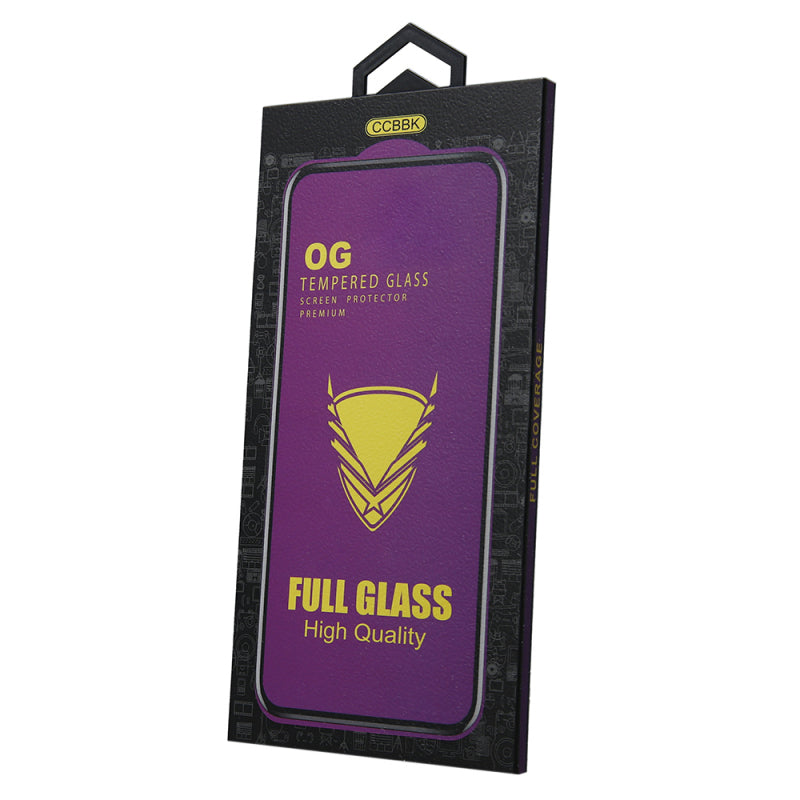 Folia ochronna na ekran OEM OG Premium do Apple iPhone 11 / XR, szkło hartowane, pełna warstwa kleju, czarna