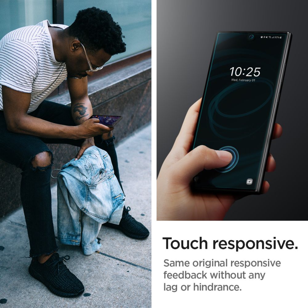 Folia ochronna na ekran Spigen Neo Flex dla Samsung Galaxy S24 Ultra S928, Plastik, Zestaw 2 sztuki