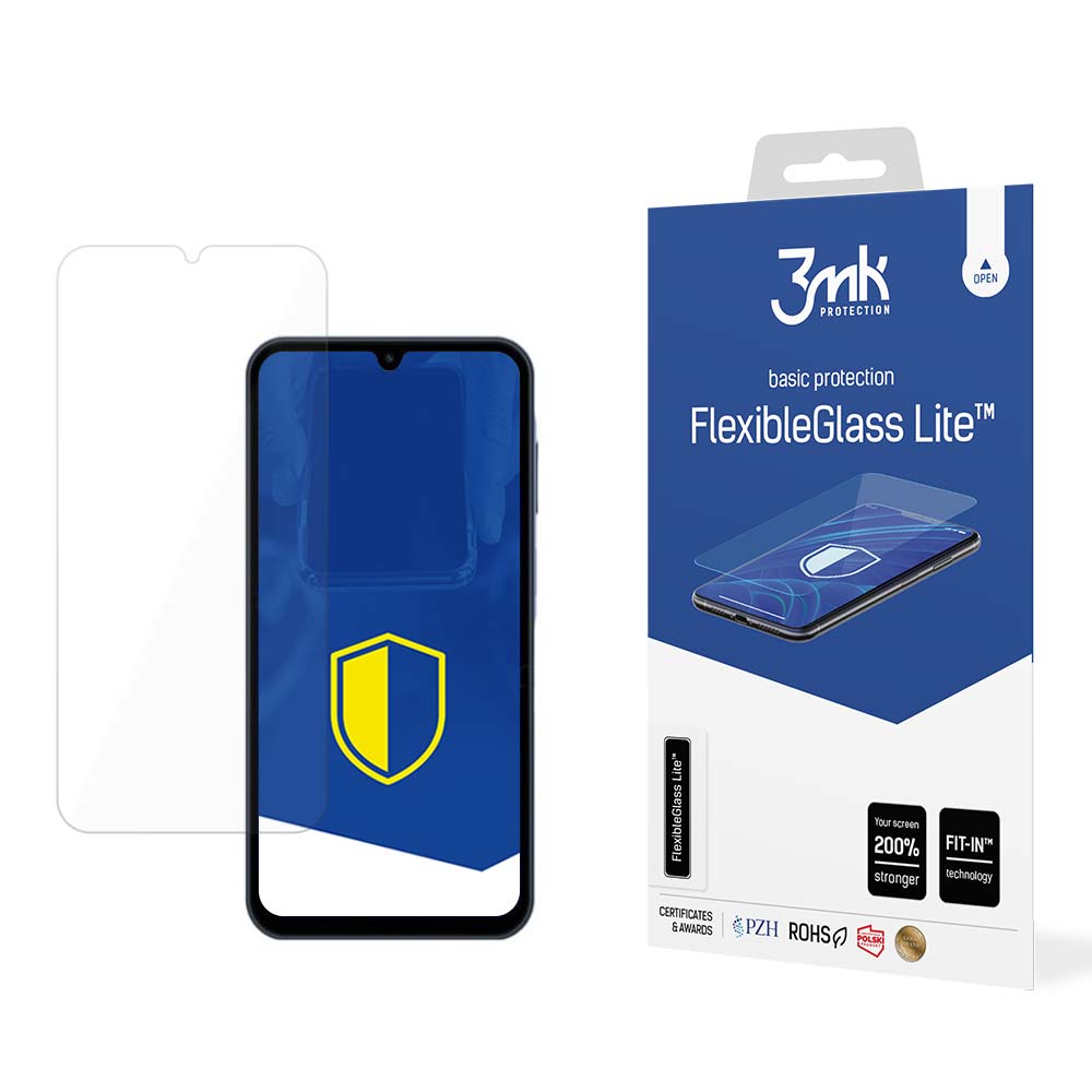 Folia ochronna na ekran 3MK FlexibleGlass Lite do Samsung Galaxy A15 5G A156 / A15 A155 / A25 A256, elastyczne szkło, pełna warstwa kleju