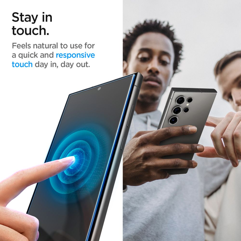 Spigen EZ FIT Privacy Screen Protector dla Samsung Galaxy S24 Ultra S928, szkło ochronne, pełny klej, zestaw 2 sztuk