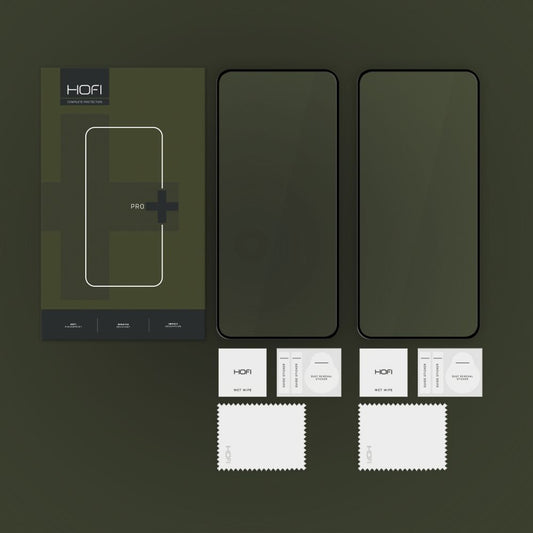 Ochraniacz ekranu HOFI Glass PRO+ do Xiaomi 14T Pro / 14T, szkło ochronne, pełne klejenie, zestaw 2 sztuk, 2.5D, czarny