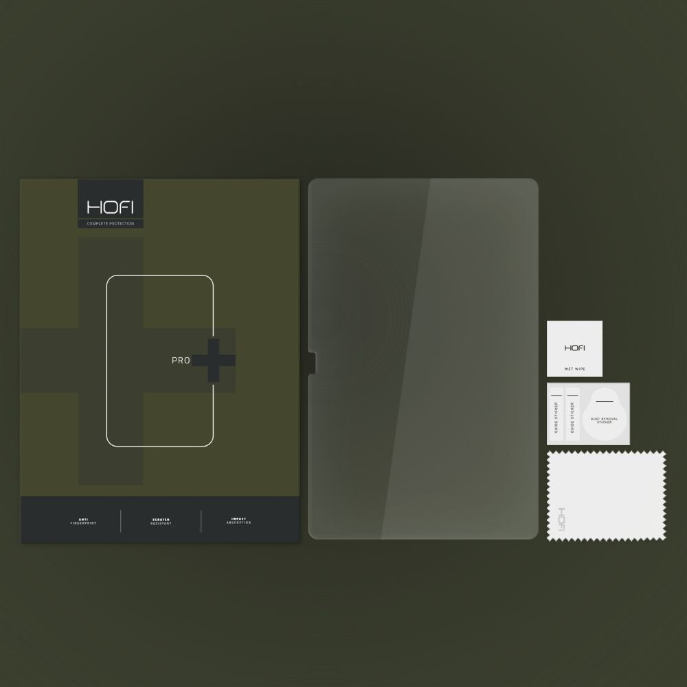 Folia ochronna na ekran HOFI Glass PRO+ do Samsung Galaxy Tab S10+ / Tab S9+ / Tab S8+ / Tab S7 FE / Tab S7+, Szkło hartowane, pełna warstwa kleju