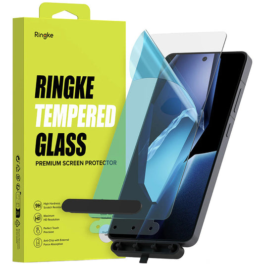 Folia ochronna Ringke na ekran dla OnePlus 13R, Szkło hartowane, Pełne klejenie, Zestaw 2 sztuki